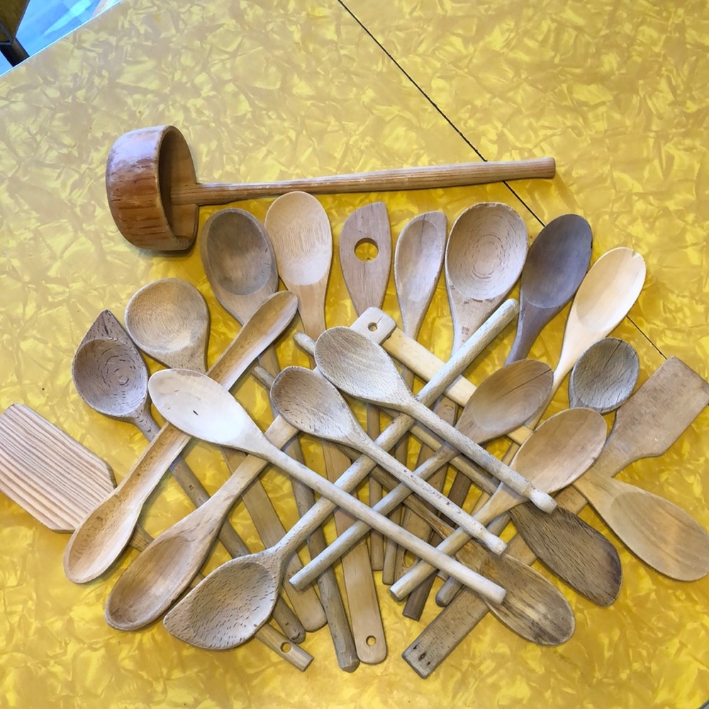 Sold-Wooden kitchen utensils